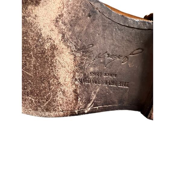 Frye Phillip Studded Engineer Harness Tall Knee High Riding Boots Brown 7.5 - Picture 7 of 12